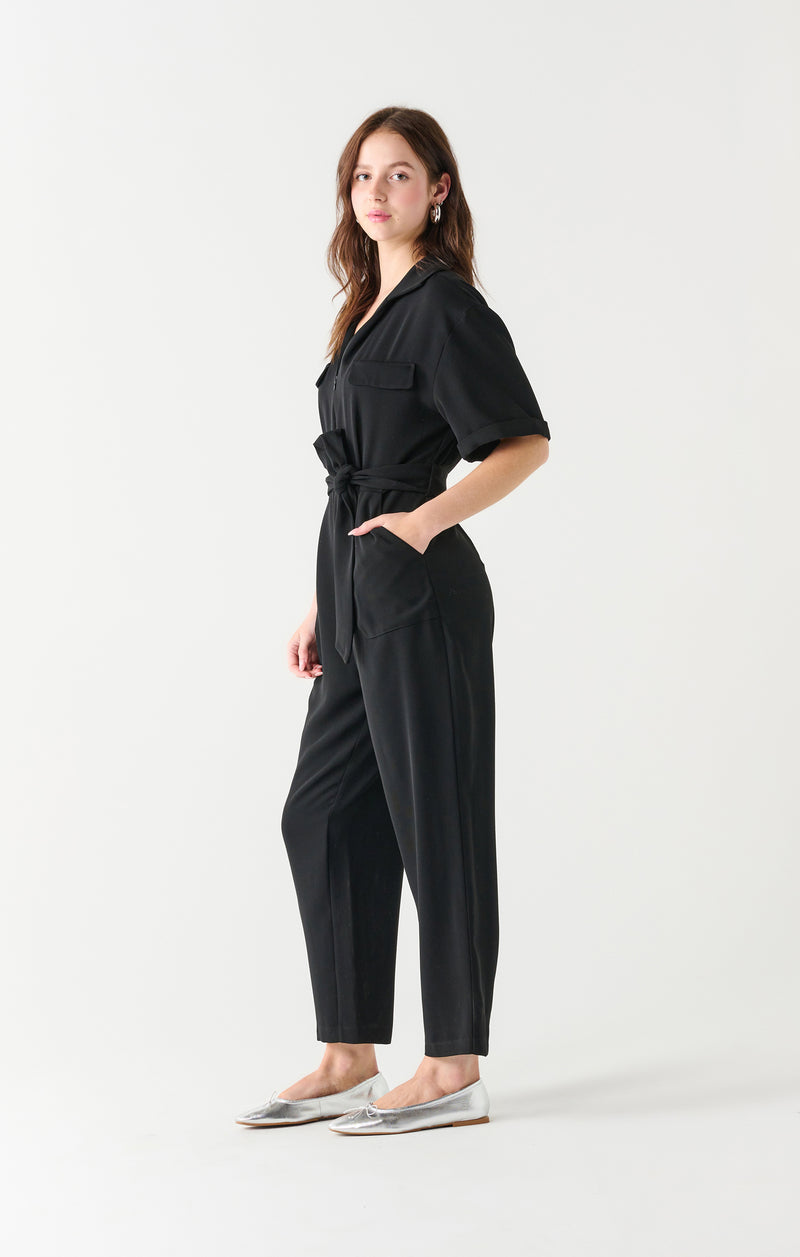raya belted utility jumpsuit
