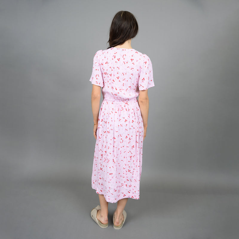 lucille printed crepe dress