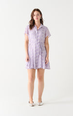 kianna belted mini shirt dress