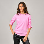 rudie shirred sleeve top- cotton candy
