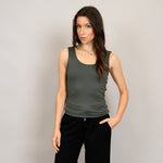 tanith tank top- dark ivy