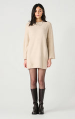 willa crewneck mini sweater dress