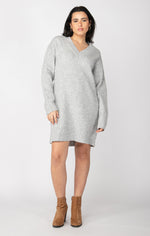 asmee v-neck sweater dress