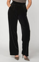 neve wide leg velour pant