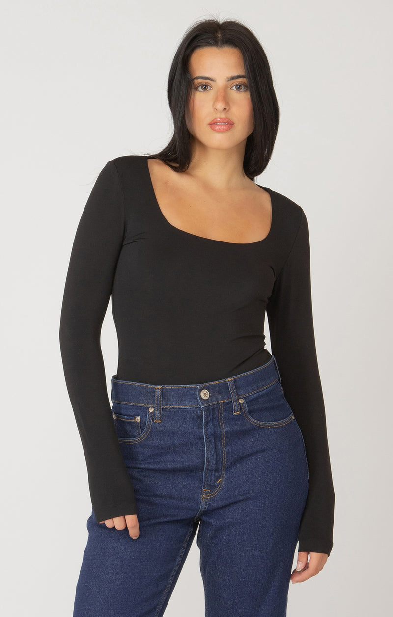 hollie square neck top