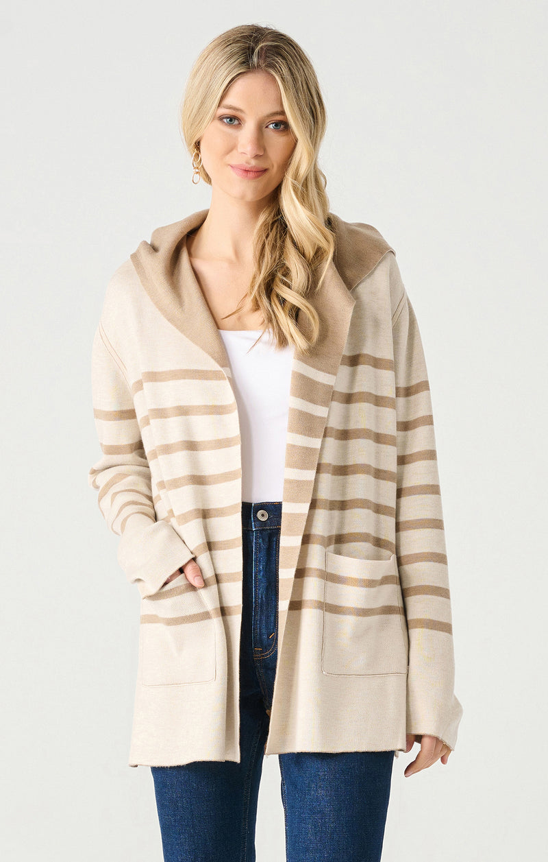 wynter reversible hooded cardigan