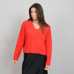 zaida pullover- cherry