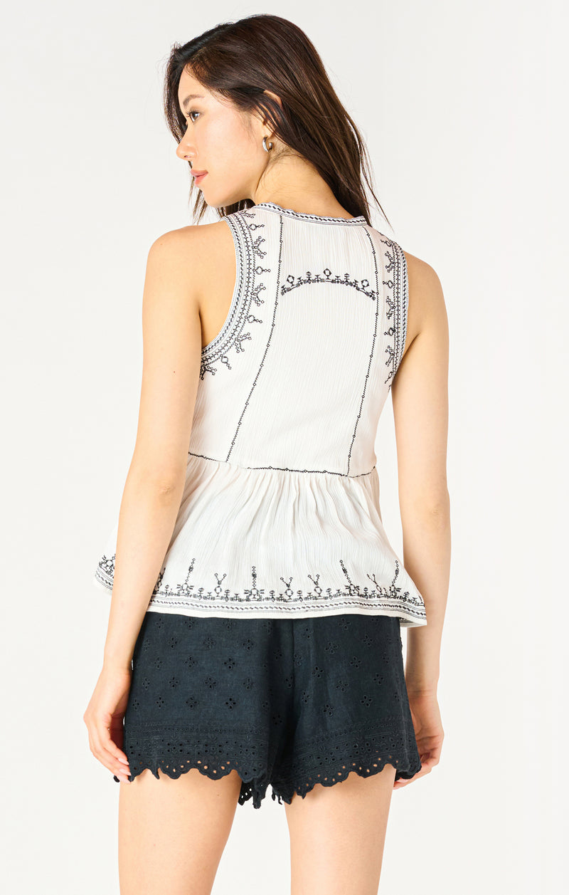 skylar embroidered top