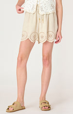 willa eyelet pull on shorts