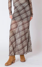 bronte mesh midi skirt