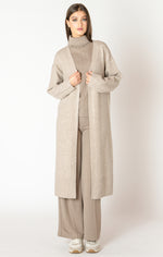 abby longline open cardigan