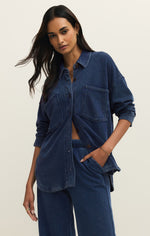 all day knit denim jacket