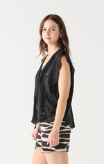 portia lace insert blouse