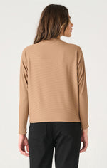 mock neck ribbed top