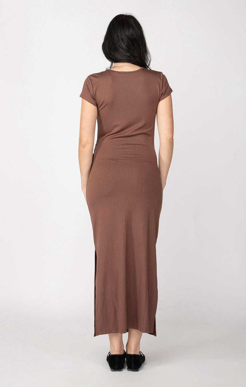 amaya knotted midi dress