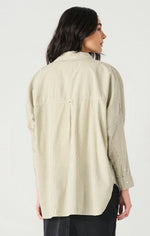 selena oversized button shirt