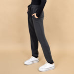 serika super soft modal tapered pants- black ink