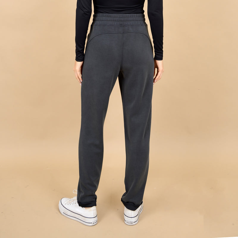 serika super soft modal tapered pants- black ink