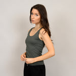 tanith tank top- dark ivy