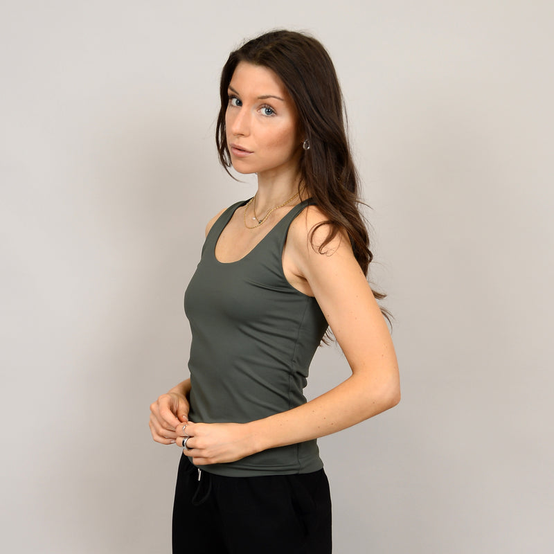 tanith tank top- dark ivy