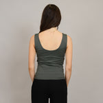 tanith tank top- dark ivy