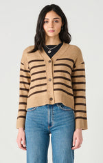 selma buttoned drop shoulder cardigan