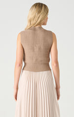 maria textured sweater tank