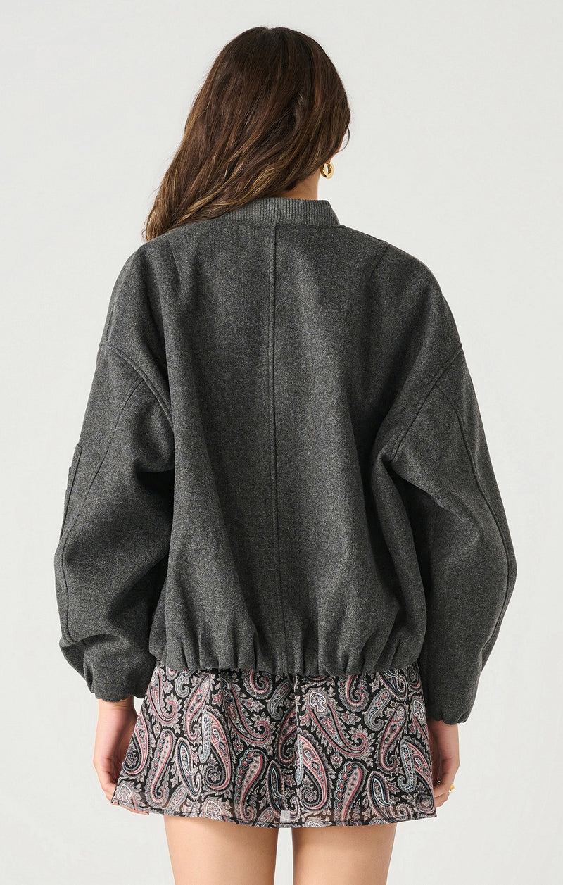 isabella oversized bomber jacket