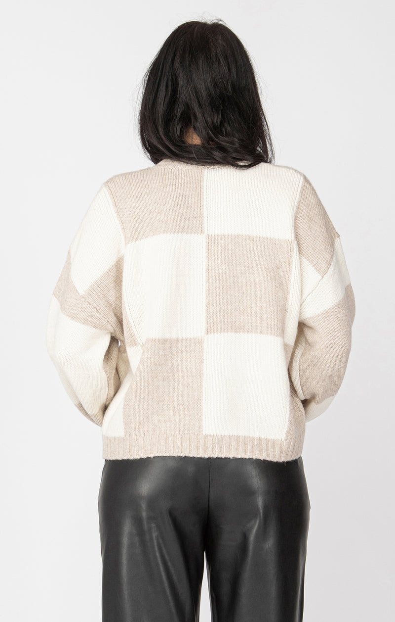 dhara colorblock sweater