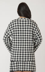 abba 2-tone check sweater