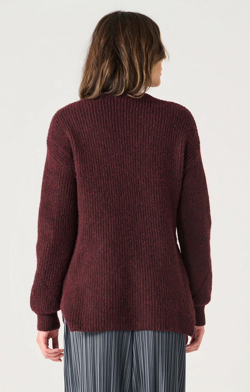 annika textured tunic sweater