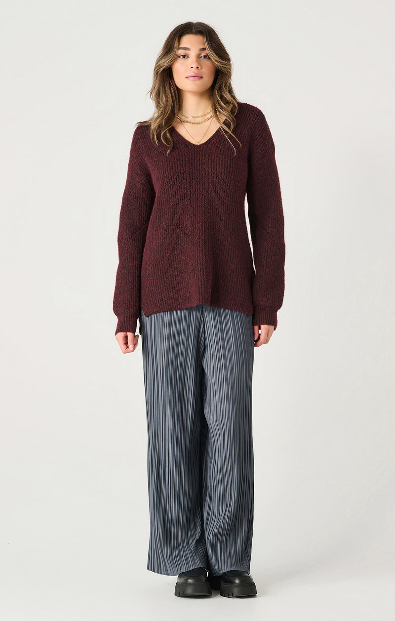 annika textured tunic sweater