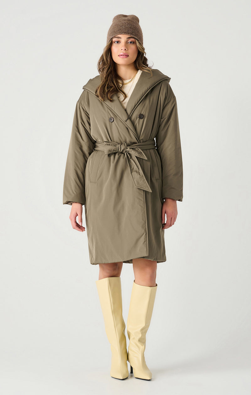 jackie puffer trench coat