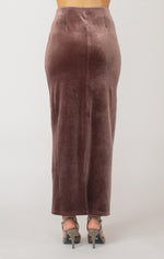 haven pull on velvet maxi skirt