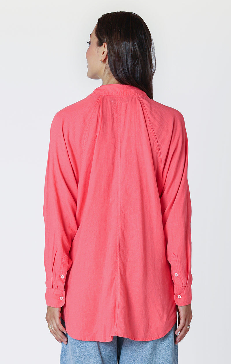 anora oversized button blouse