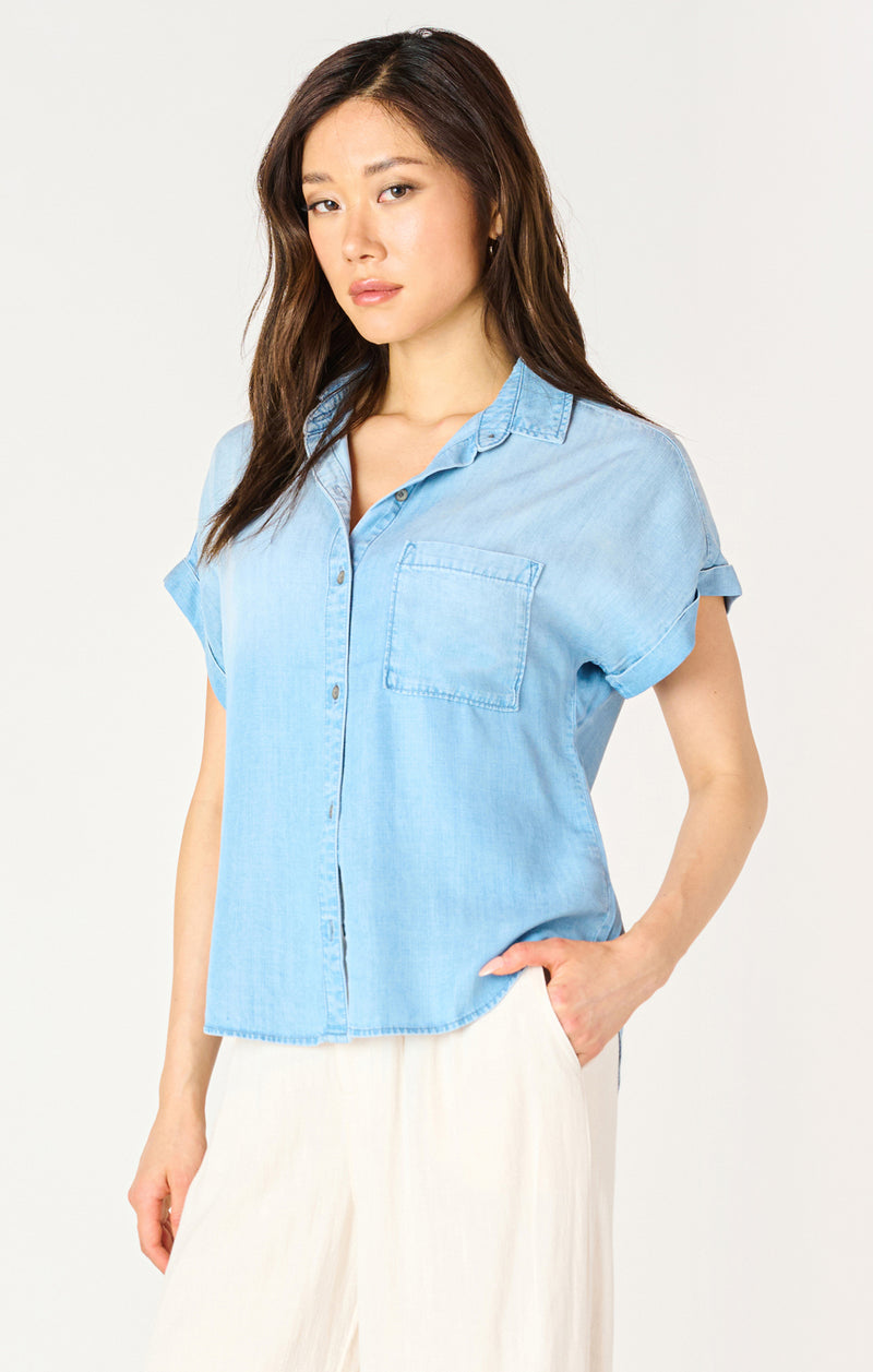 ava button front blouse