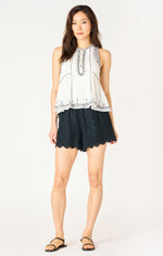 skylar embroidered top