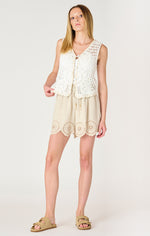 willa eyelet pull on shorts