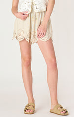 willa eyelet pull on shorts