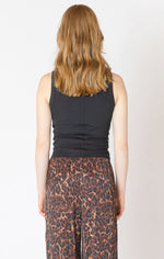 roxie ribbed tank- black