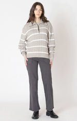 kieran half zip cable sweater