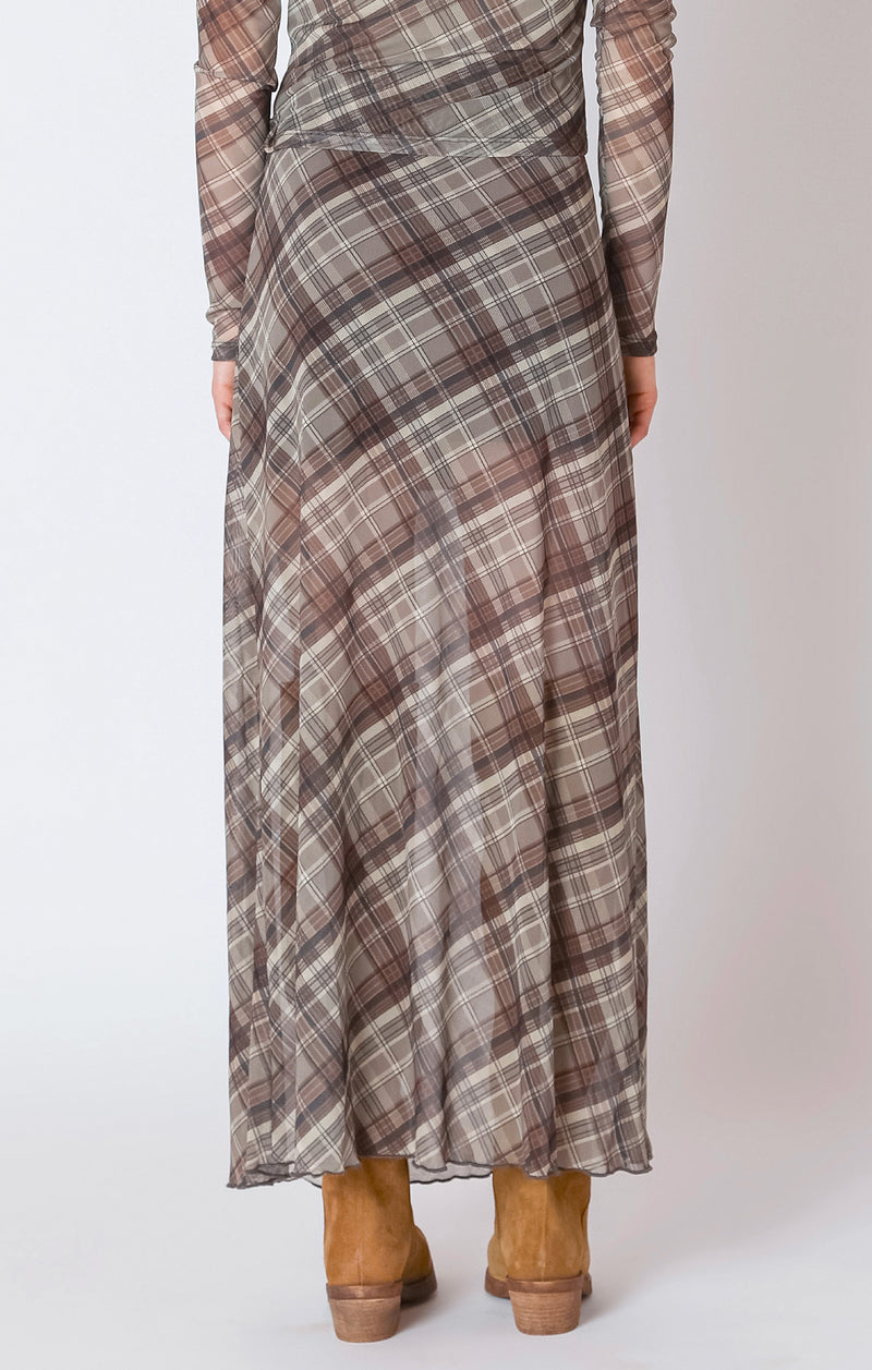 bronte mesh midi skirt