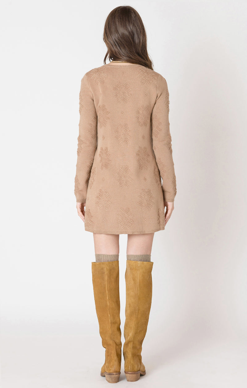 talia patterned sweater dress