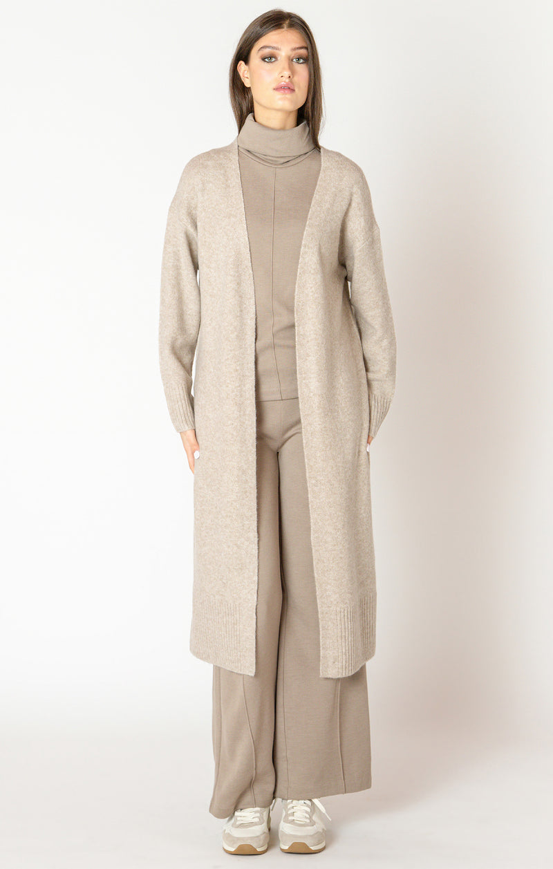 abby longline open cardigan
