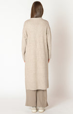 abby longline open cardigan