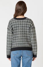 eliza tweed textured cardigan