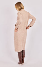 hadley turtleneck knit midi dress
