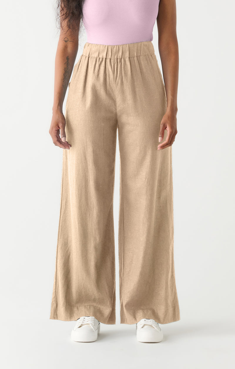 aria burlap high waist pant