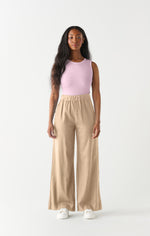 aria burlap high waist pant