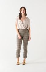 houndstooth straight knit pant